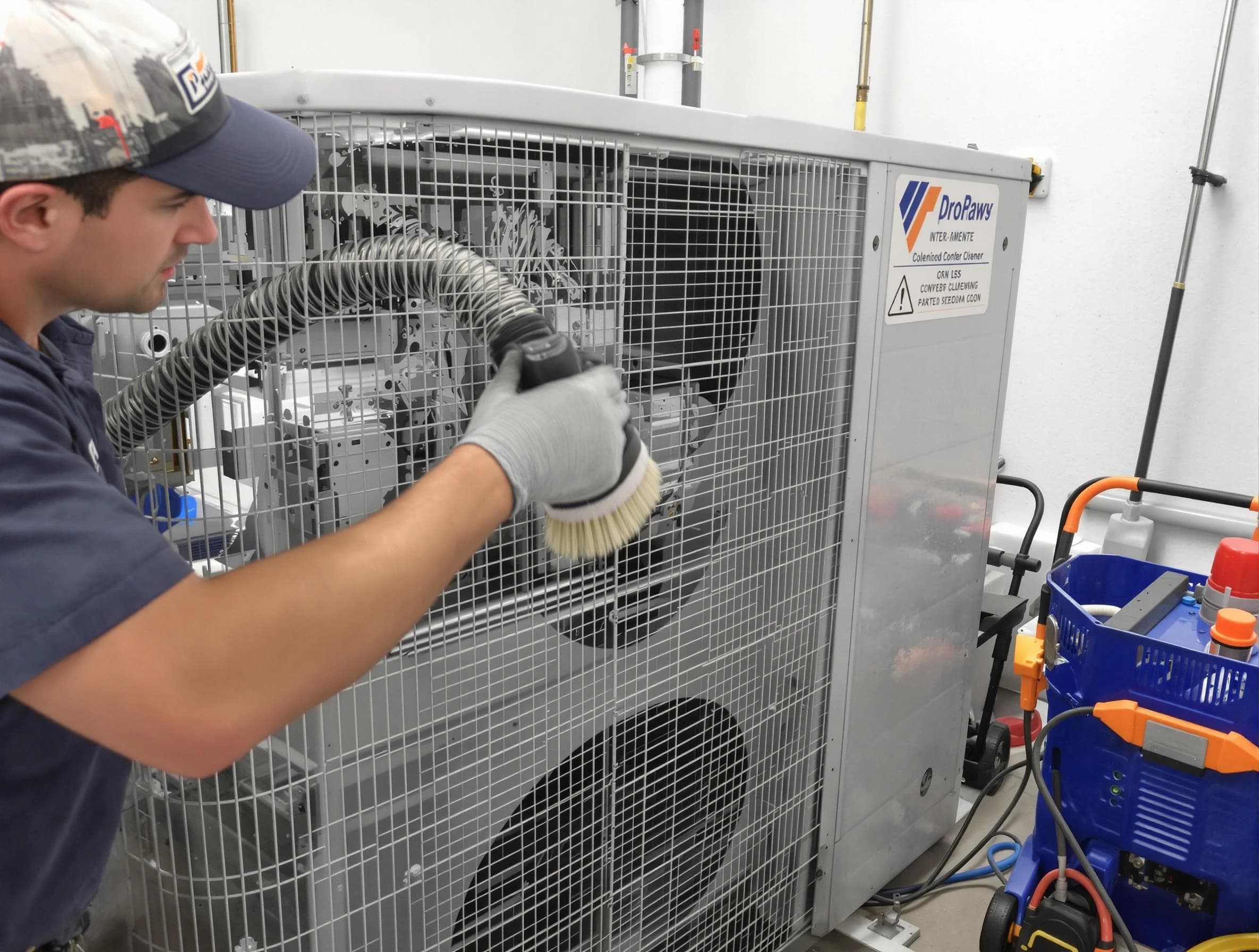 South Salt Lake Air Duct Cleaning specialist performing precision AC coil cleaning for improved system performance in South Salt Lake