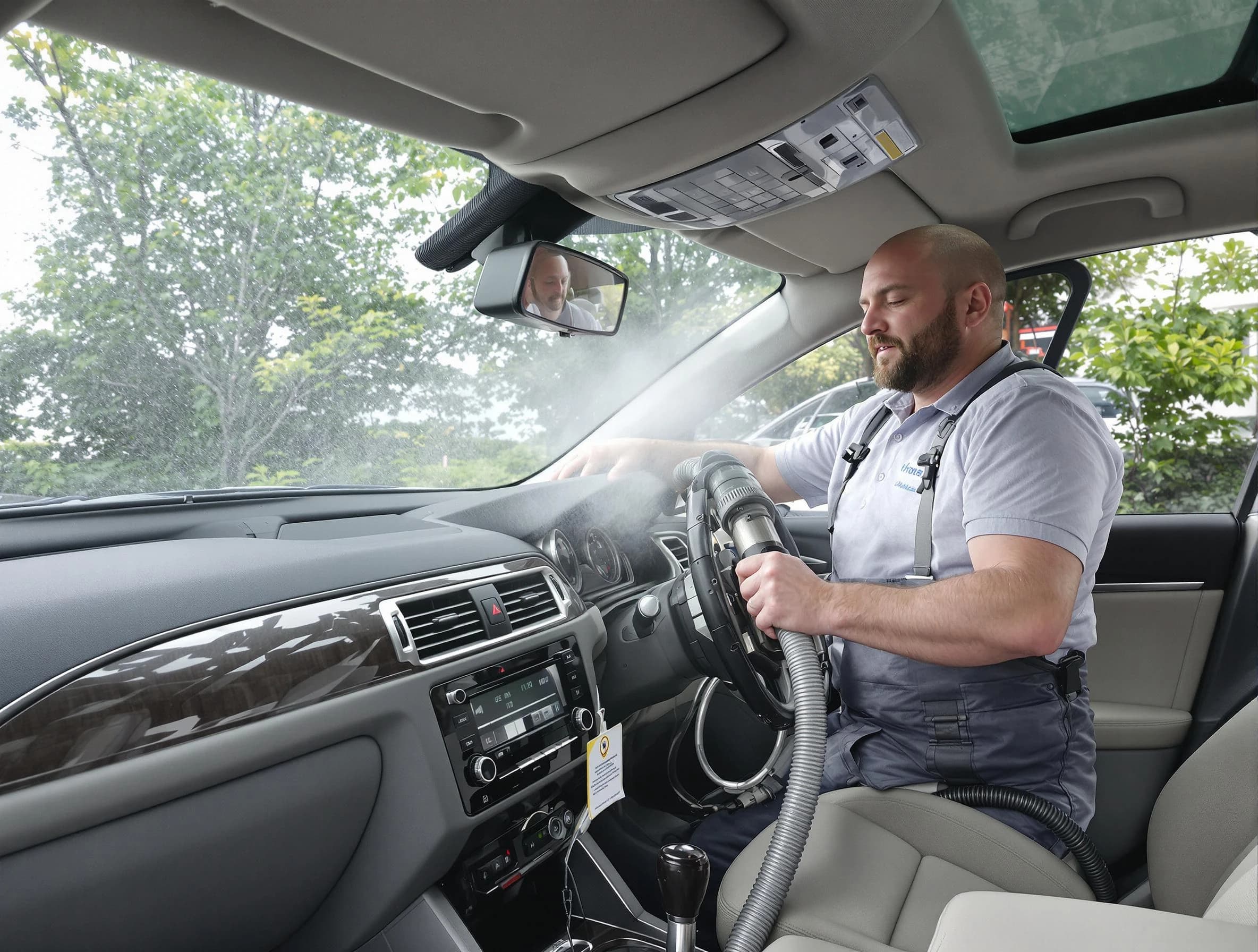 South Salt Lake Air Duct Cleaning specialist performing professional car duct cleaning in South Salt Lake