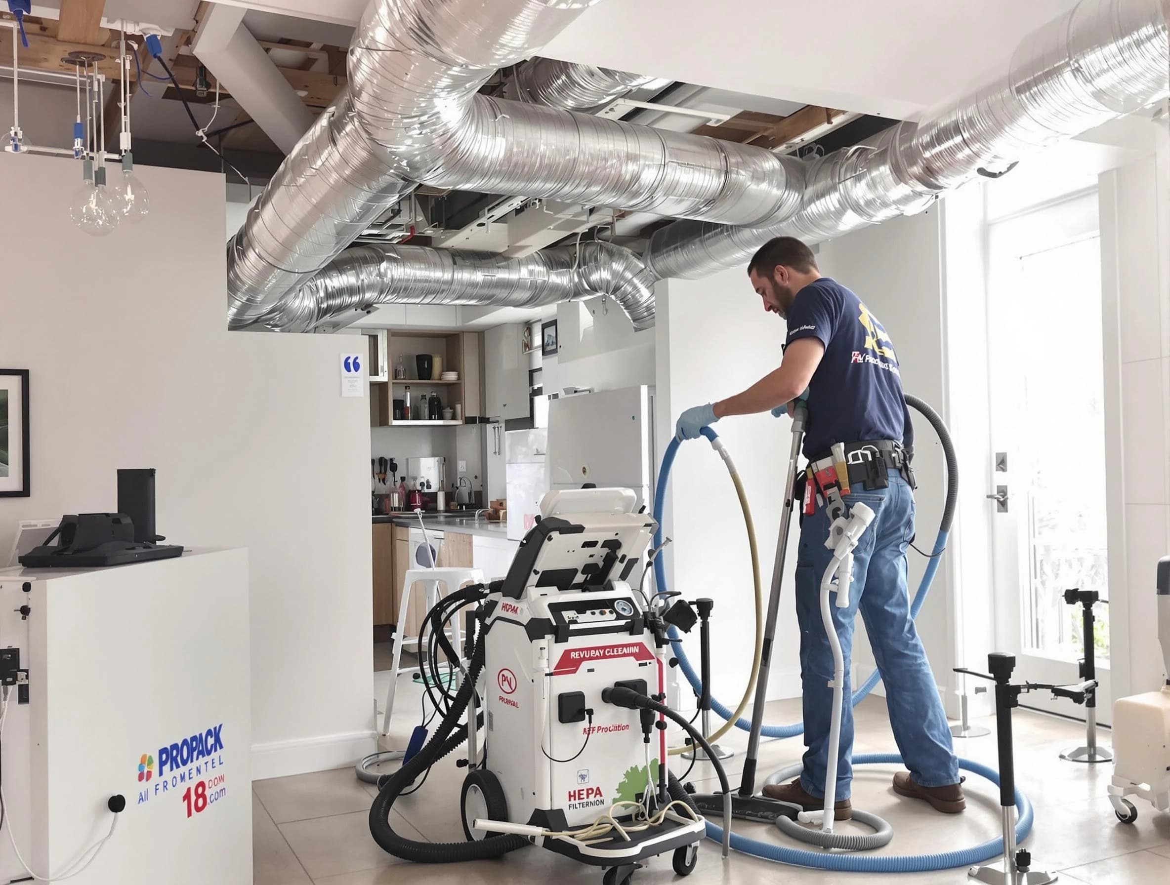 South Salt Lake Air Duct Cleaning technician performing advanced pure duct cleaning with specialized equipment in South Salt Lake