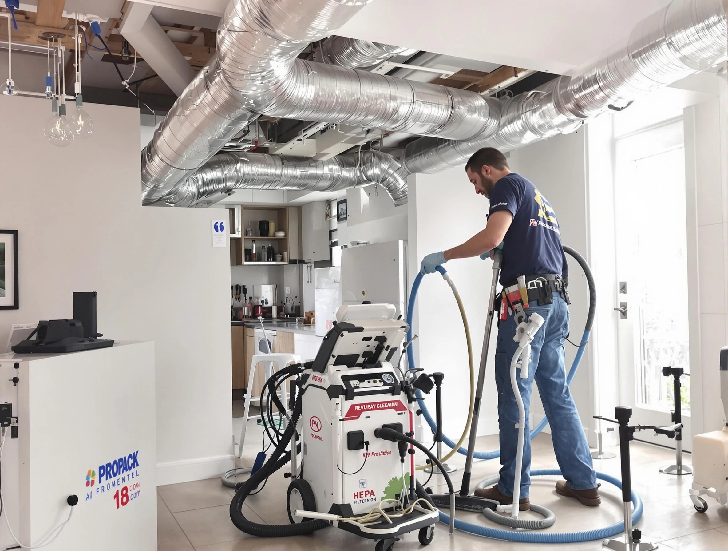 South Salt Lake Air Duct Cleaning technician performing advanced pure duct cleaning with specialized equipment in South Salt Lake